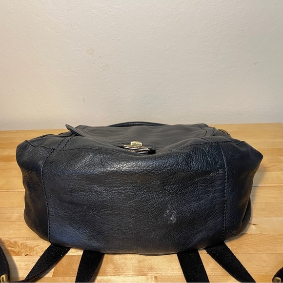 Vintage Y2K Juicy Couture Black & Gold-tone hardware Leather Purse and backpack main image 13
